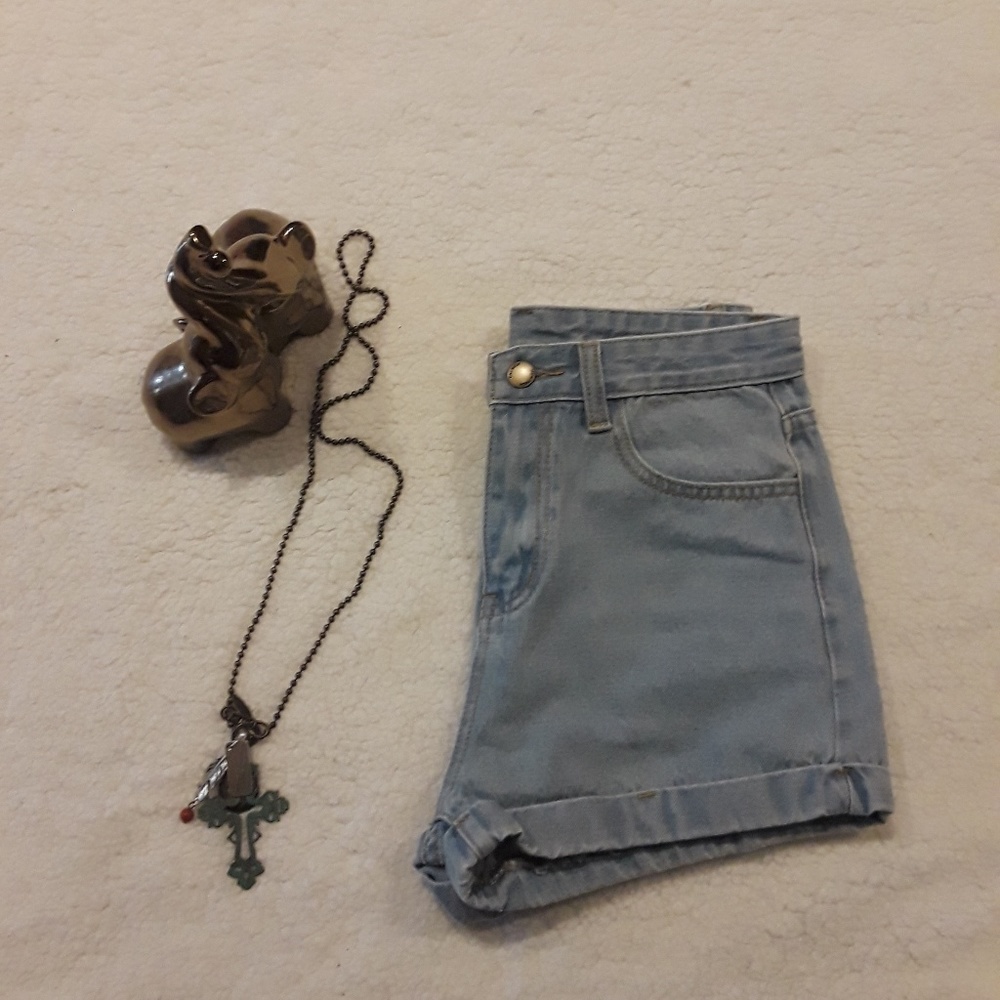Denim shorts